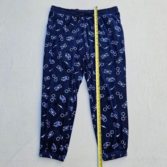 Harry Potter Navy Blue and White Velour Long Sleeve Top and Jogger Pants Set - Picture 9 of 16